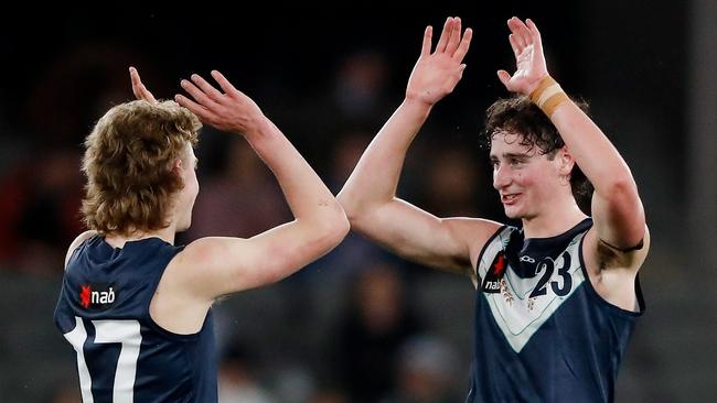 Elijah Tsatas (right) wants to study law. Picture: Getty Images