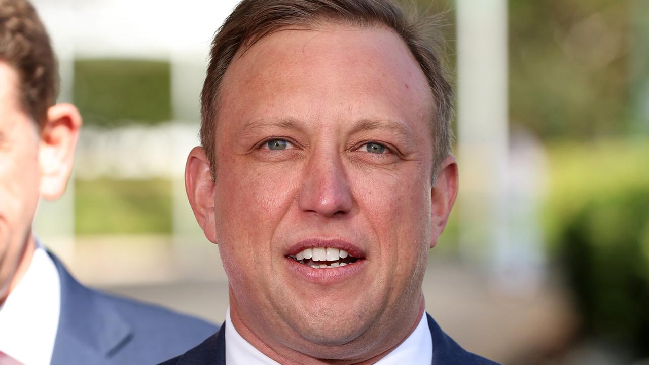 Premier Steven Miles on the first day of the election campaign on Monday. Picture: Adam Head