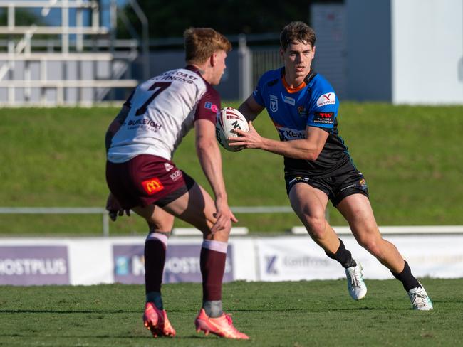 Tom Duffy of the Northern Pride in action on Saturday at Barlow Park. Picture Emily Barker.