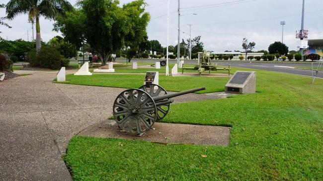 The Bofors gun in Lions Park.