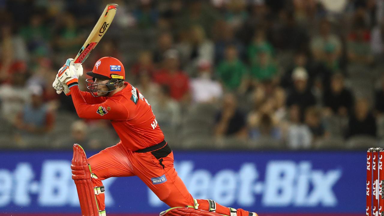 Mackenzie Harvey of the Renegades bats during the Big Bash