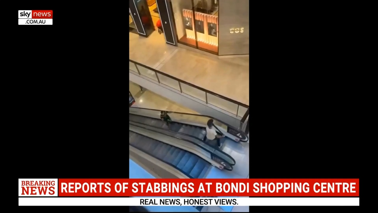 Brave shopper confronts Bondi Junction stabber with bollard