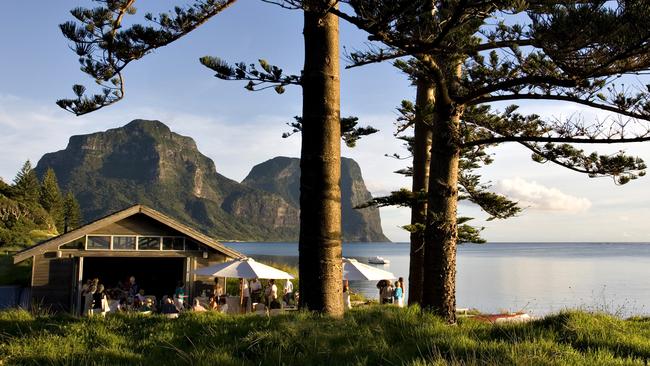 Pinetrees Lodge boat shed on Lord Howe Island.