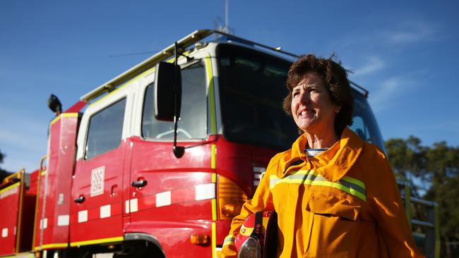 CFA volunteer Helen Wood is the captain of the Barwon Heads CFA — one of the few female captains in Victoria — and the brigade has a third female members, one of the highest in the state. Picture: Andy Rogers