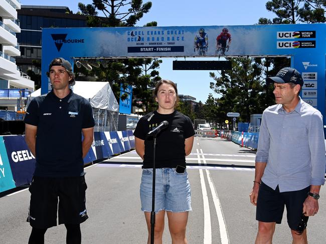 Michael Matthews (left) and Chloe Hosking both raced in the Cadel Evans Great Ocean Road Race at the weekend. Picture: Tim de Waele