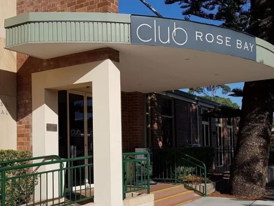 Exterior of the Club Rose Bay in Sydney's eastern suburbs. Picture: Supplied