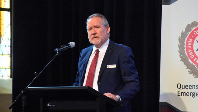 MP Jim Madden at the 2023 QFES Australia Day awards. Picture: Peta McEachern