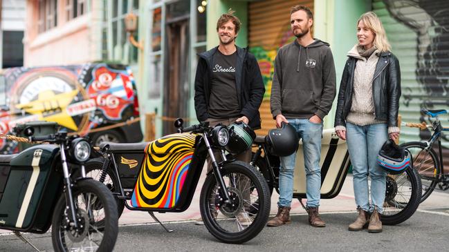 FTN Motion co-founders Luke Sinclair, Kendall Bristow and Saskia Thornton. Picture: Alastair McKenize