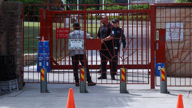 Jewish schools in Sydney have had to beef up security. Picture: Justin Lloyd.