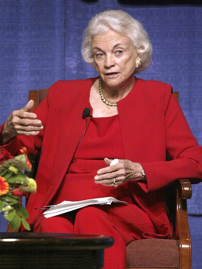 Sandra Day O'Connor in 2005, after announcing her retirement. Picture: Getty Images