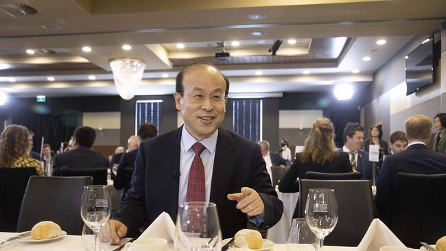 Chinese ambassador Xiao Qian says the relationship between Beijing and Australia is strained. Picture: NCA NewsWire / Gary Ramage