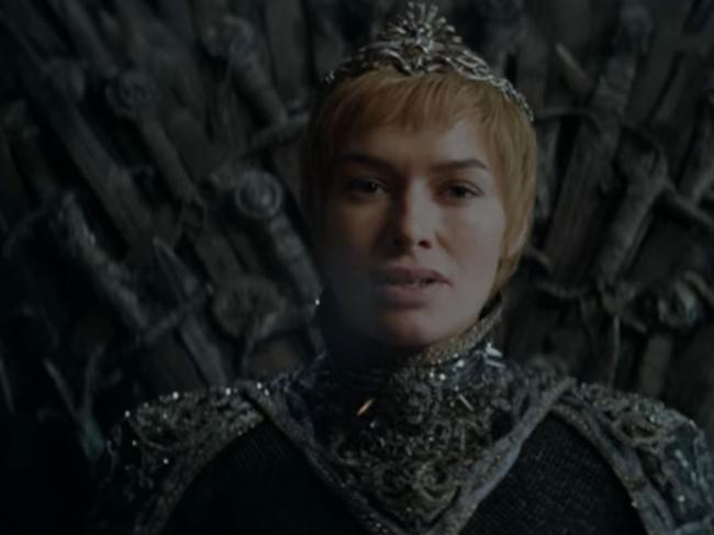 Cersei (Lena Headey) takes the Iron Throne in Game of Thrones