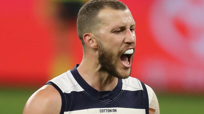 Sam Menegola has returned to Geelong after a stint in WA. Picture: Getty Images