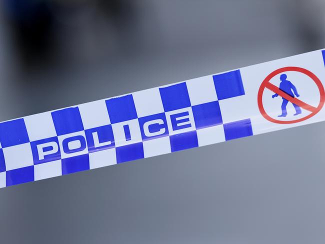 Generic image of police tape outside a crime scene on William Street in the Melbourne CBD on Wednesday, February 5, 2020. (AAP Image/James Ross) NO ARCHIVING