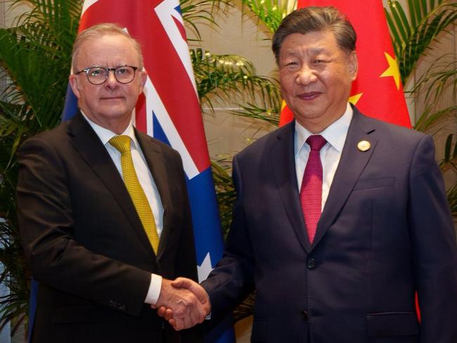 Prime Minister Anthony Albanese and Chinese President Xi Jinping held a 30 minute bilateral meeting on the sidelines of the G20 Summit. Picture: PMO