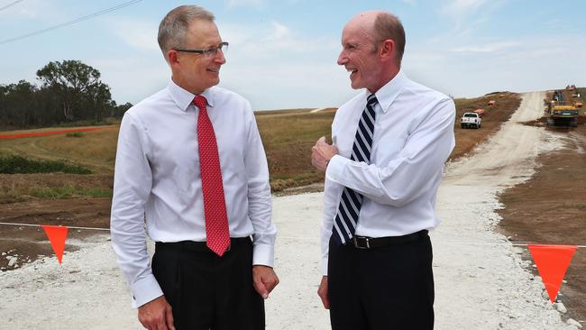 Paul Fletcher, Minister for Urban Infrastructure and Cities and Paul O'Sullivan, chair of WSACO. Picture: John Feder.