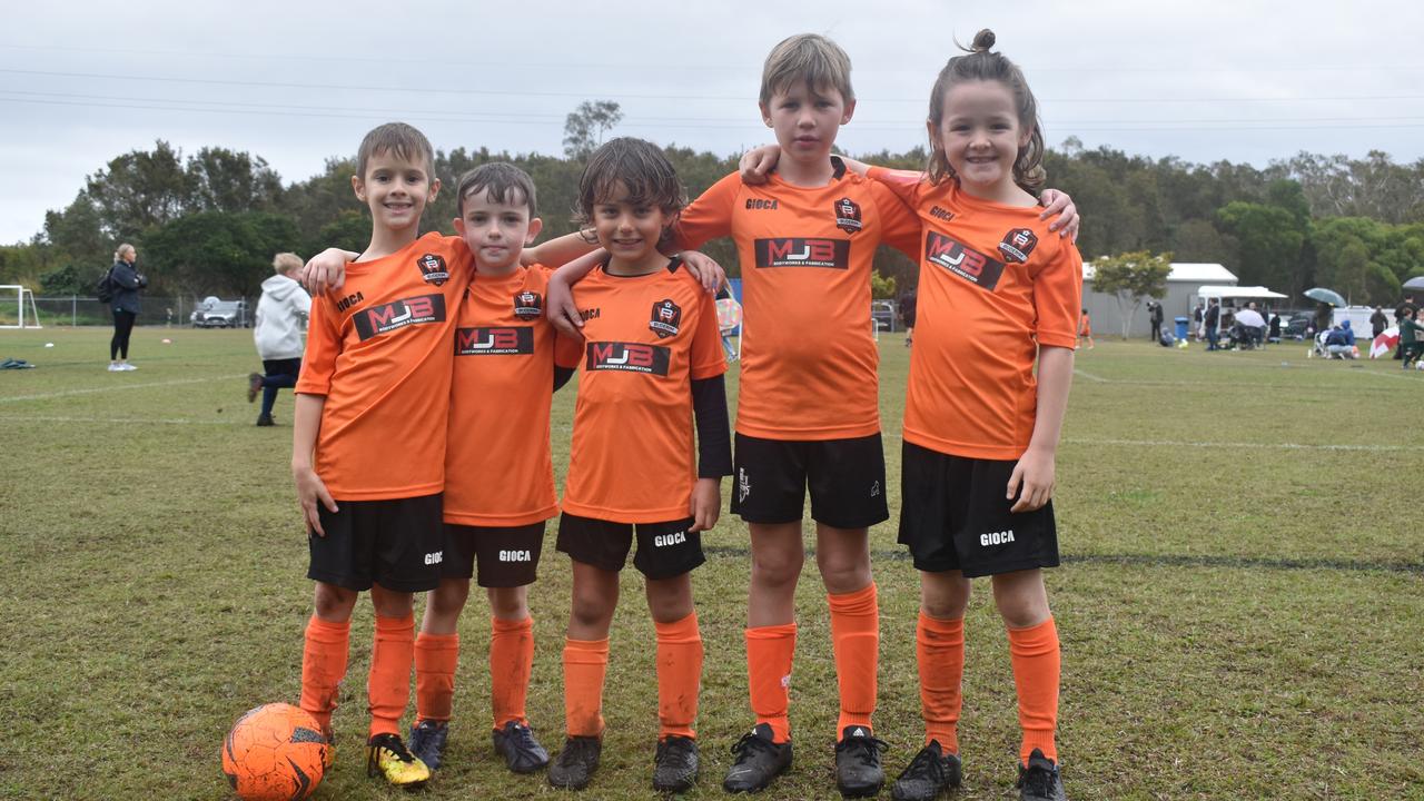 Buderim Fury under 7s at the Morey Tonen Carnival at Kawana on August 13, 2022. Picture: Eddie Franklin.