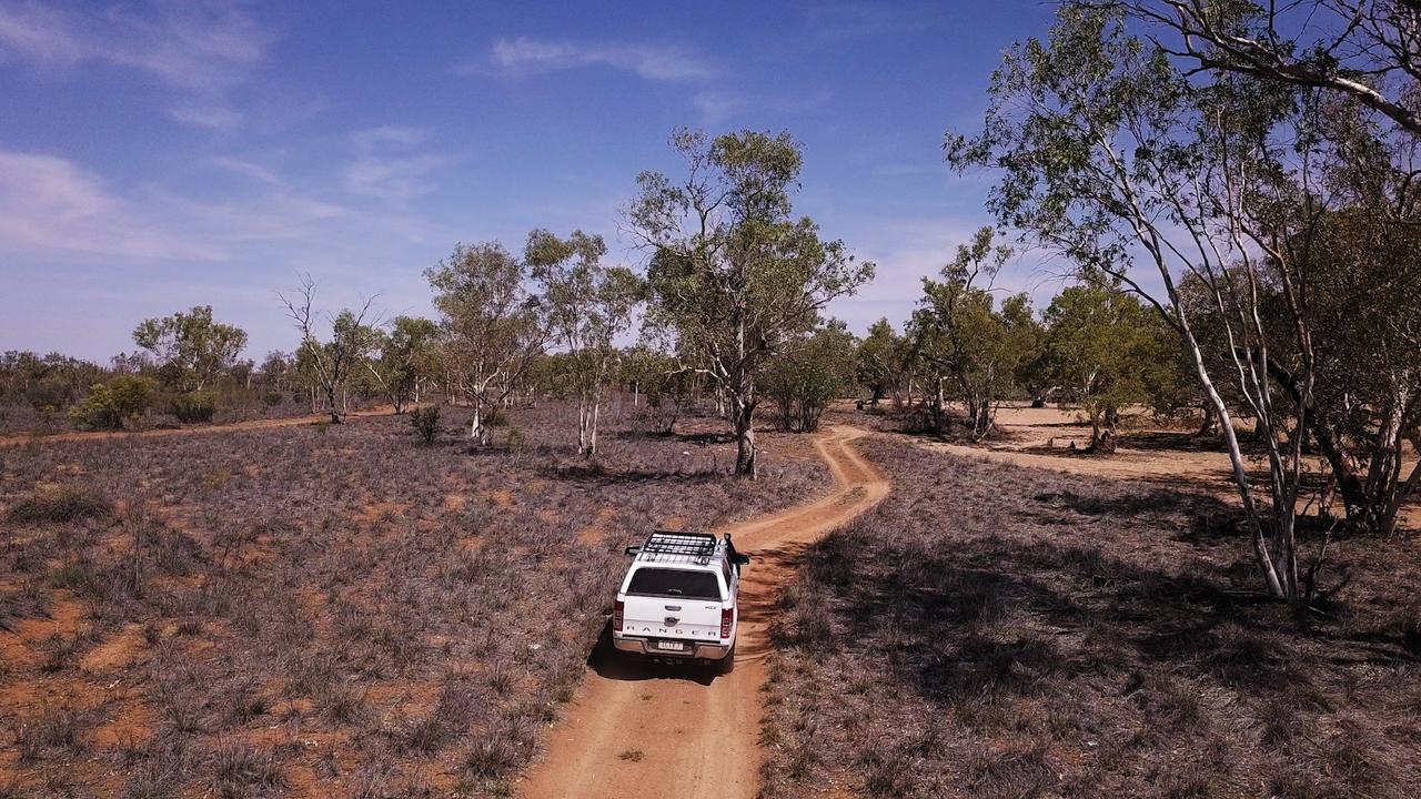 A MacDonnell Regional Council building in Amoonguna, about 20 kilometres southeast of Alice Springs, was also targeted. Picture: Josh Davis