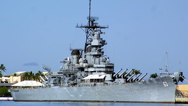  The USS Missouri is loaded with history. Picture: AAP 