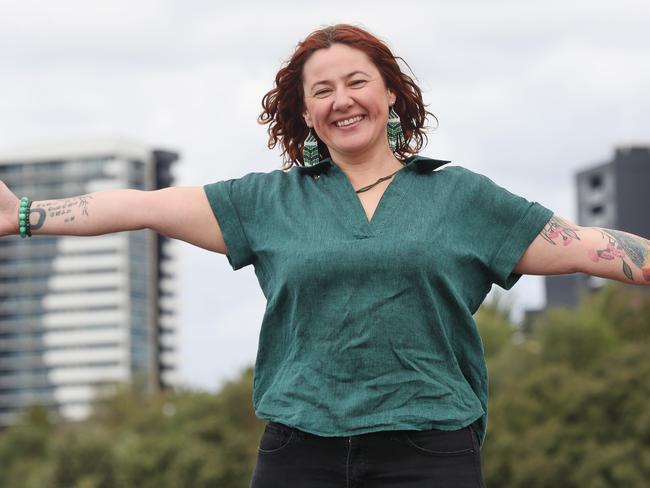 Certified trauma therapist and somatic sexologist Josslyn Owleye. Cuddle parties are coming to Greater Geelong, providing everyone with a space to relax, connect and enjoy non-sexual touch, facilitated by Josslyn. Picture: Alan Barber