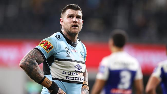 Josh Dugan was almost on his way out of Cronulla. Picture: Mark Kolbe/Getty Images