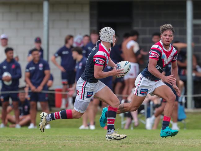 Charlie Webb with Ravai Tulevu in support. Picture: Adam Wrightson Photography