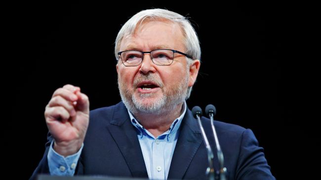 Former prime minister Kevin Rudd has conceded he must step down from his chairmanship of the Australians for a Murdoch Royal Commission before becoming Australia's Ambassador to the US. Picture: Sam Ruttyn