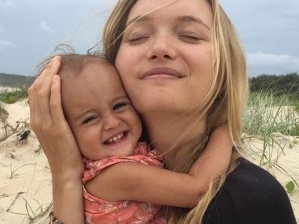 Model Gemma Ward with her daughter Nahla. Picture: Instagram