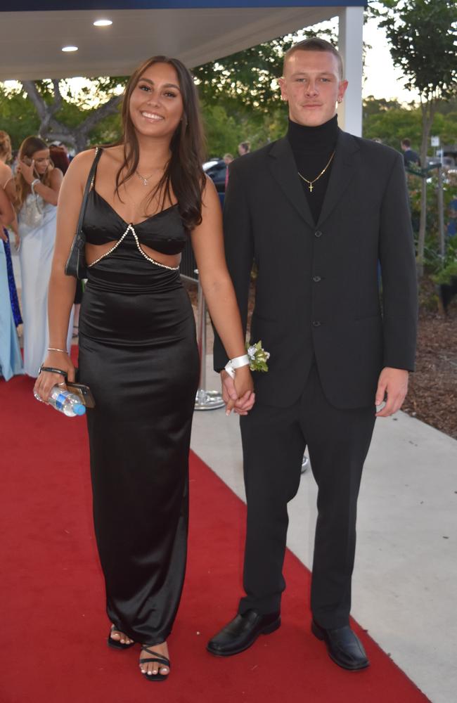 Tayeisha Seden and Jack Hobson at the Mountain Creek State High School formal on November 18, 2022. Picture: Sam Turner