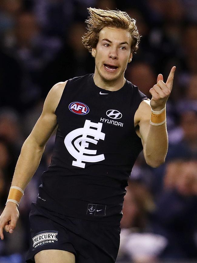 Carlton fans want to see more of Harry McKay. Pic: Michael Klein