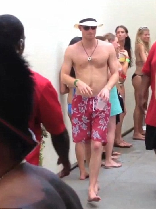 Prince Harry partying with bikini clad girls in Las Vegas back in 2012. Picture: ExtraTV