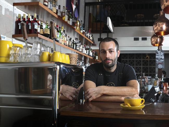 La Moka owner Manuel Francesconi says a government order to close would have been better for small traders. Picture: Sarah Reed