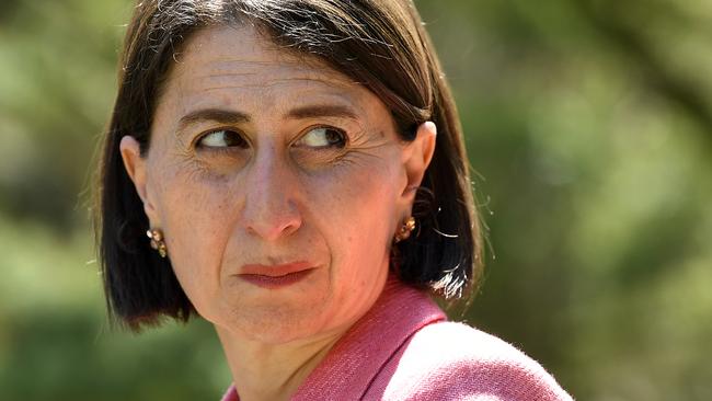 Embattled NSW Premier Gladys Berejiklian will be watching the evidence of her former boyfriend closely. Picture: NCA NewsWire/Joel Carrett