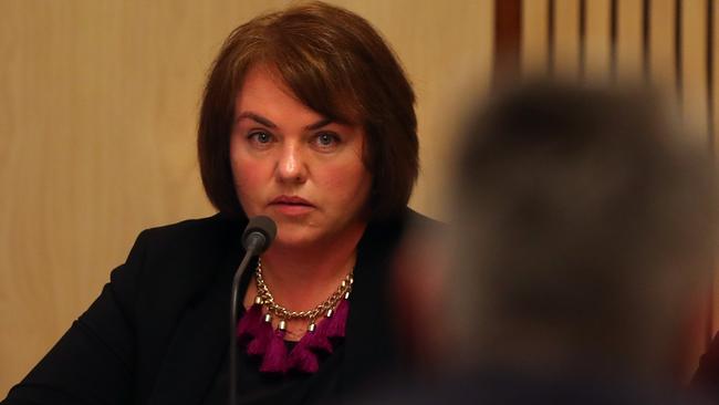 Senator Kimberley Kitching when she regularly appeared at Senate Estimates hearings at Parliament House in Canberra. Picture Kym Smith