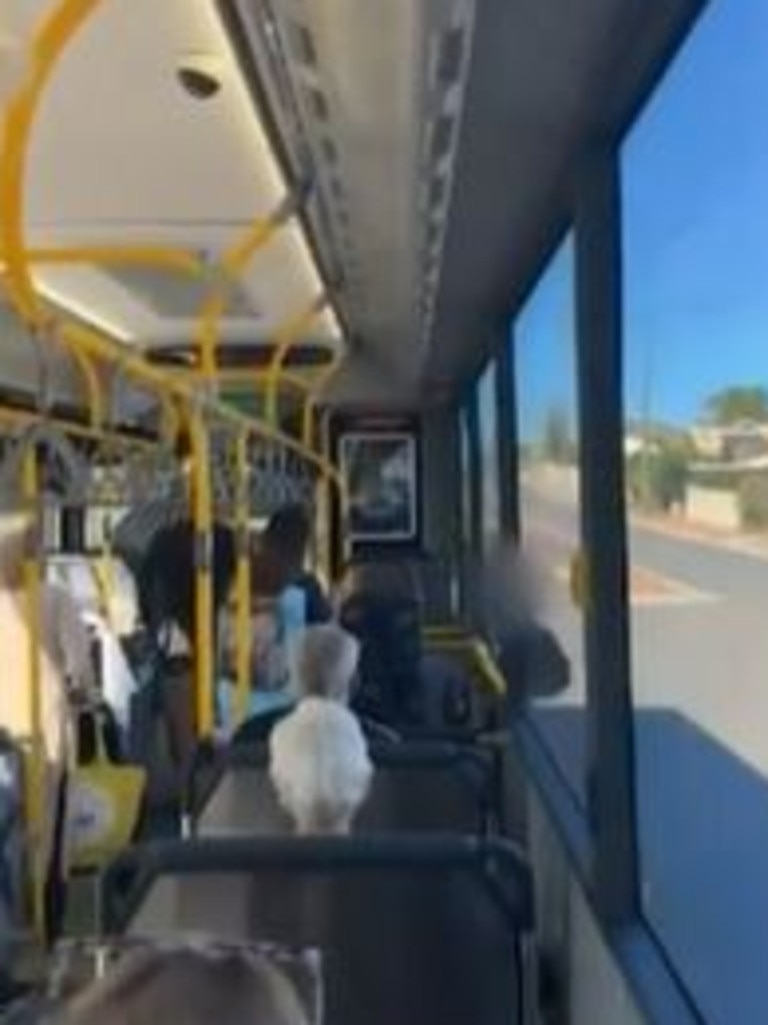 It’s understood she had boarded the bus at Morely train station. Picture: 9News