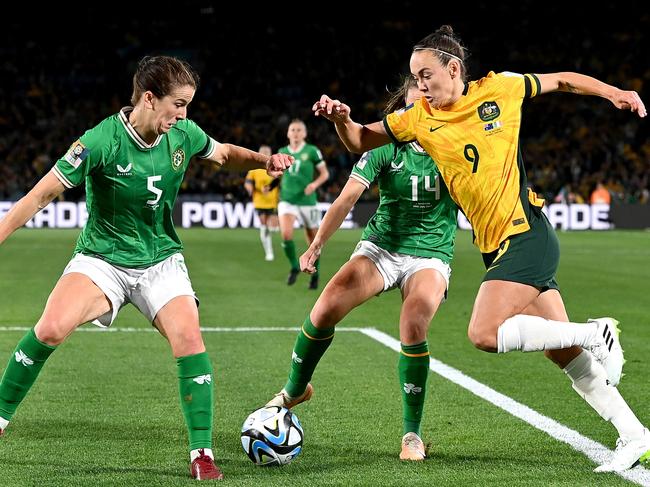 Caitlin Foord will after more ball next match. Picture: Bradley Kanaris/Getty Images