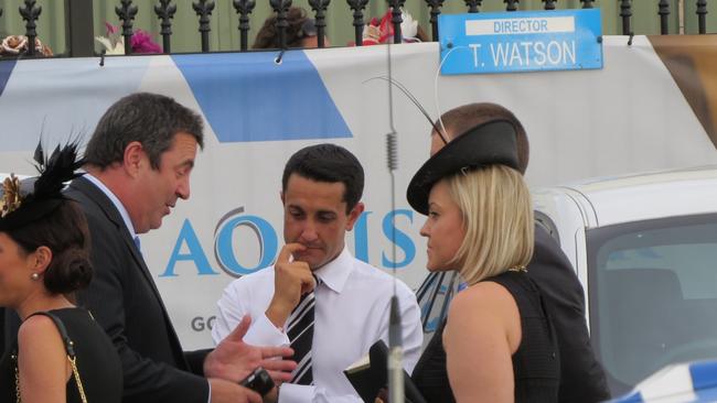 Politician David Crisafulli enjoyed a day at the Gold Coast Turf Club.