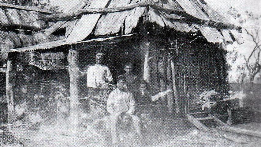 SIMPLER TIMES: The brave residents who first settled the region faced many hardships. The Ross family home on Green Bank would have been similar to this. Picture: Contributed