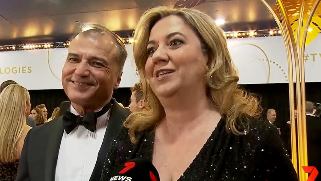 Dr Reza Adib and Annastacia Palaszczuk at the TV Week Logies.