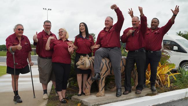 Mackay First party members hoping to be elected to represent Mackay Regional Council (from left): Ian Christensen, George Christensen, Kylee Stanton, Nathenea MacRae, Steve 'Jacko' Jackson, Lindsay Temple and Namarca Corowa. Absent were Heath Paton, Jeff Keioskie, Keith Hicks and Melissa Fowler. Picture: Heidi Petith