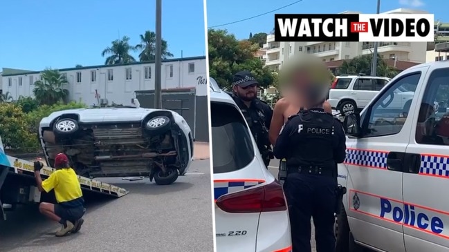 Car rolls outside popular Townsville pub