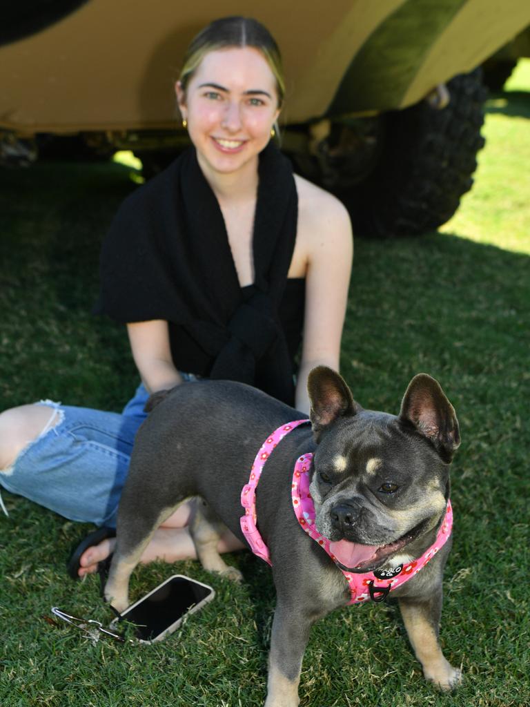 Legacy Centenary Torch Relay and community day at Jezzine Barracks. Dakota Ellems with Ollie. Picture: Evan Morgan