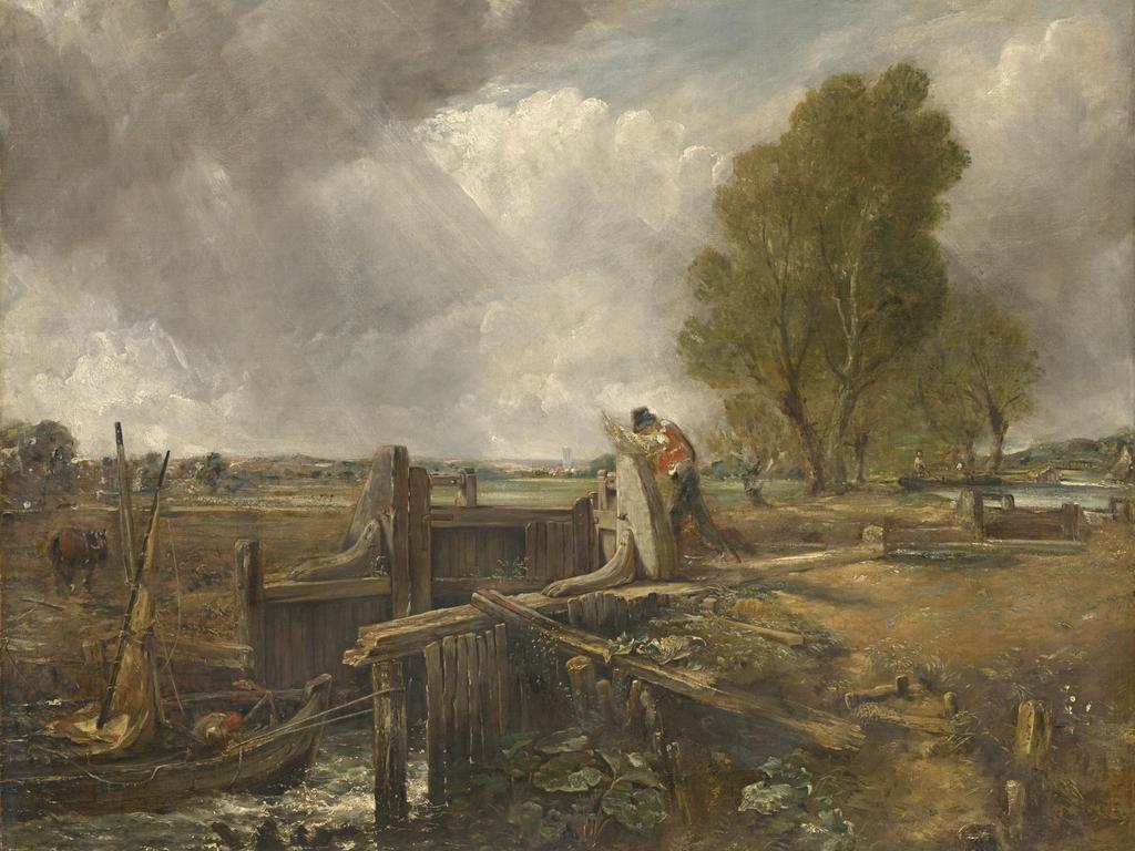 Study of a Boat Passing a Lock, by John Constable, 1828, National Gallery of Victoria.