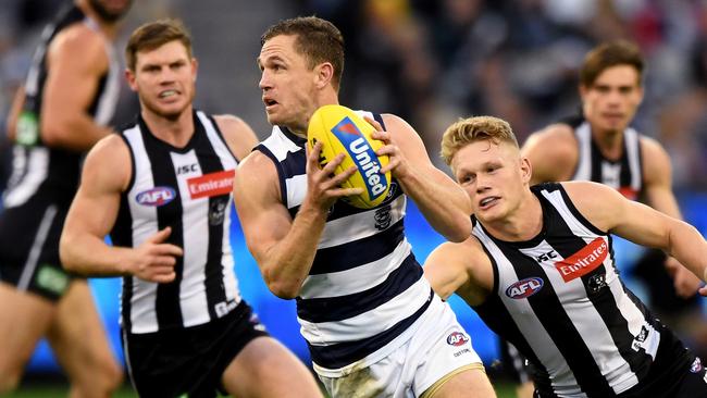 Joel Selwood loves the big occasion. Picture: AAP