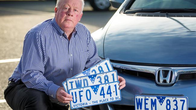 Mr Savige said he was shocked to find a criminal cloned the numberplates of one of his used cars. Picture: Mark Stewart