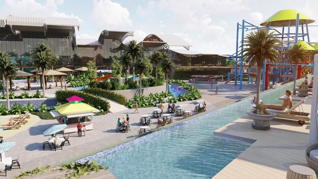 The sprawling water park will effectively double in size over summer.