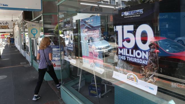 The Powerball jackpot hit $150 million this week. Picture: NCA NewsWire / David Crosling