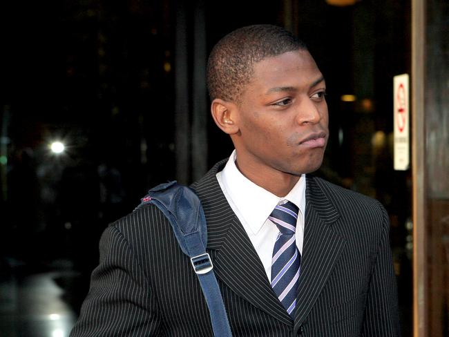 Zambian sex offender Likumbo Makasa arrives at the Downing Centre District Court in Sydney.