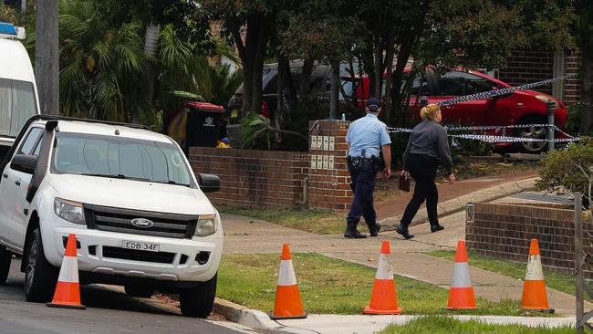 Police investigate the scene after a man was stabbed on December 7. Picture: Gaye Gerard