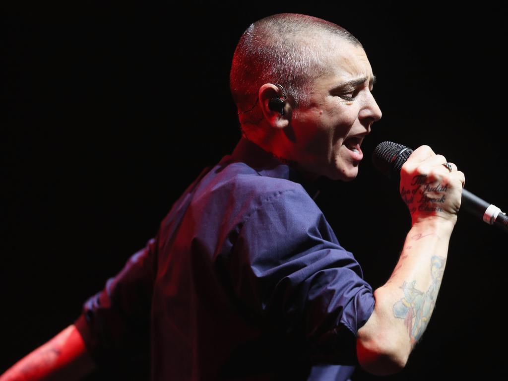 Sinead O’Connor performing at the Sydney Opera House. Picture: WireImage